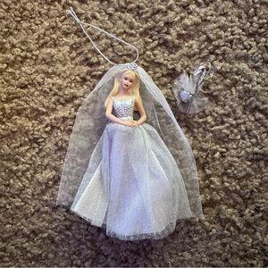 Vintage 2000 Barbie Millennium Bride Porcelain Ornament